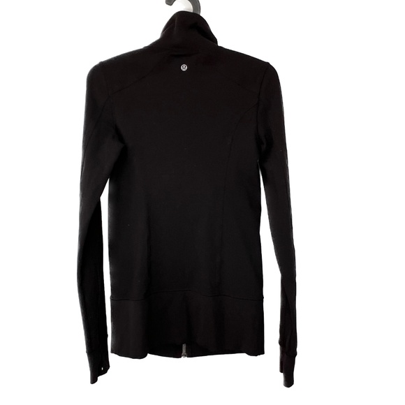 Lululemon JACKET Long Sleeves Full Zip Color Block Black Blue Yellow Size 6 ?? - Picture 6 of 6